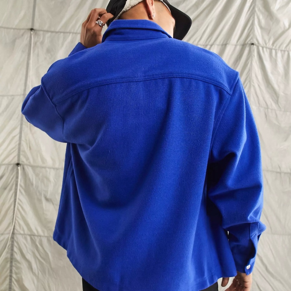 Asos Men's Blue Overshirt Oversized Large Tall